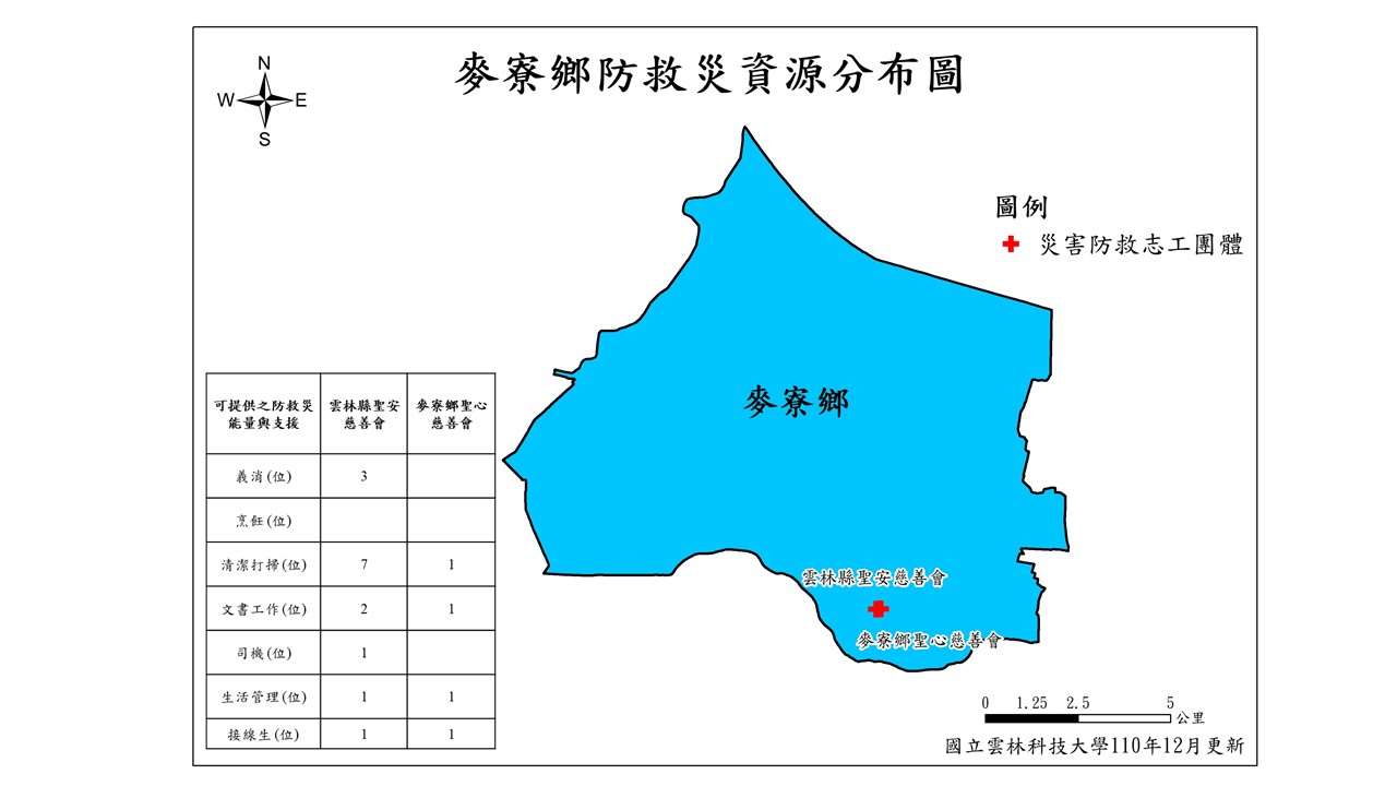 雲林縣麥寮鄉防救災資源分布圖